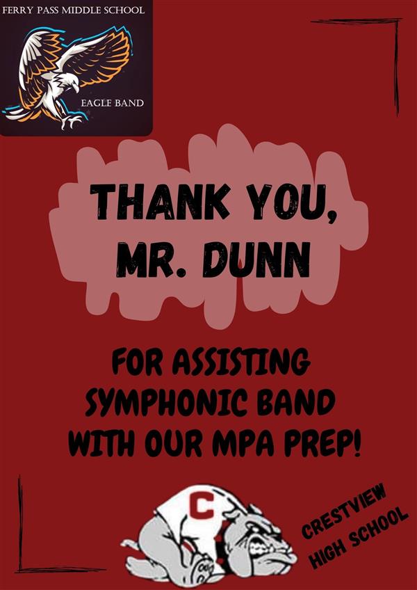 FPMS: Band Thank to Mr. Dunn